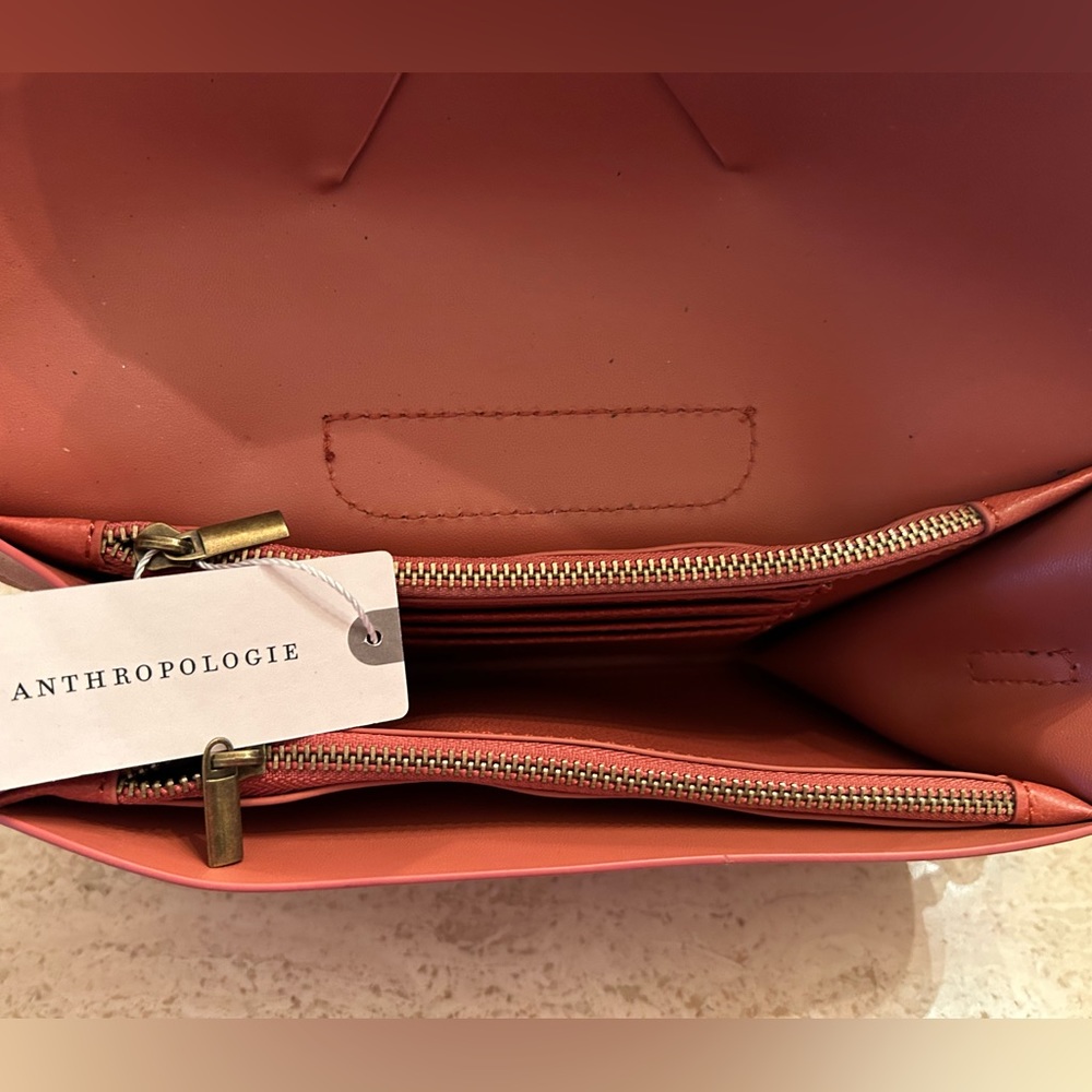 NWT Anthropologie Vegan Leather Wristlet - Picture 2 of 8